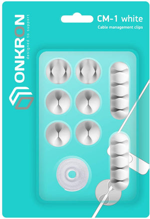CM1 WHT Kit de clips de câbles Blanc