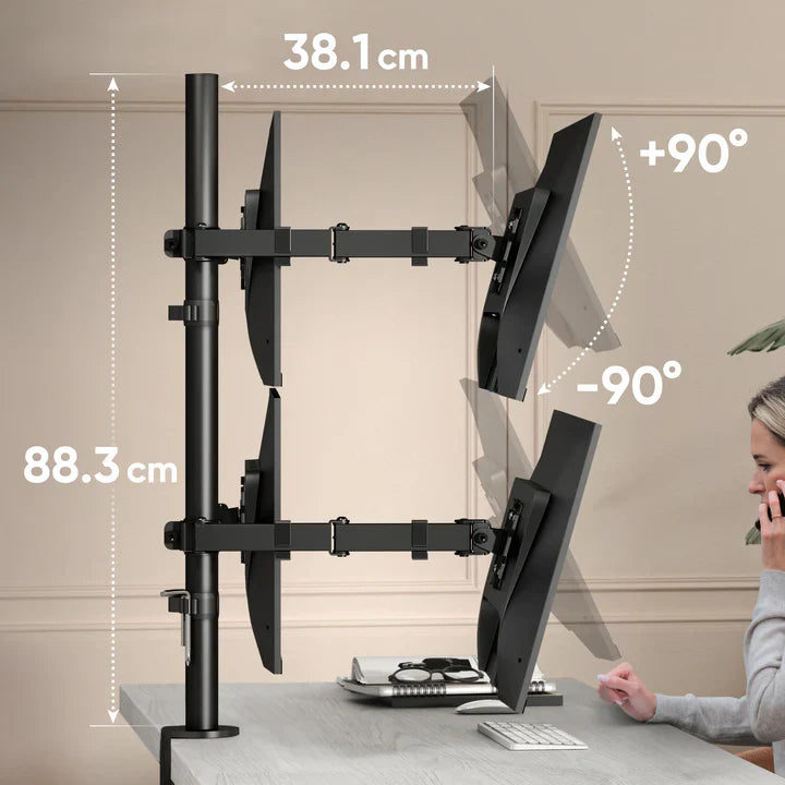Supports de bureau pour 2 écrans