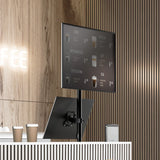 D208E Noir, Support de bureau pour 2 écrans de 13" à 34" et 8 kg chacun