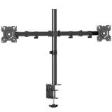 D221E Noir, Support de bureau pour 2 écrans de 13" à 34" et 8 kg max chacun