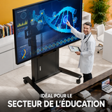 Support fixe pour deux écrans 40"-70", max 90 kg, noir FPRO2L-20-B
