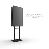 Support fixe pour deux écrans 40"-70", max 90 kg, noir FPRO2L-20-B