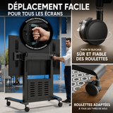 Support fixe pour deux écrans 40"-70", max 90 kg, noir FPRO2L-20-B