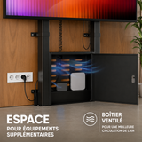 Support motorisé ONKRON pour écrans de 55 à 100 pouces, noir FPRO2L-30-B