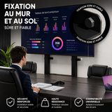 Support motorisé ONKRON pour écrans de 55 à 100 pouces, noir FPRO2L-30-B