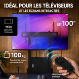 Support motorisé ONKRON pour écrans de 55 à 100 pouces, noir FPRO2L-30-B