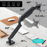 G45-B Support de bureau pour écrans de 13" à 32", poids max 8 kg, Noir