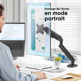 G45-B Support de bureau pour écrans de 13" à 32", poids max 8 kg, Noir