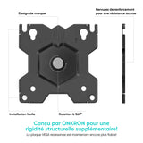 G50 Noir, Support de bureau pour écrans de 13" à 32", 8 kg max