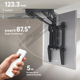 Support plafond motorisé pour TV 50"–75", max. 40 kg, noir N3LE-B