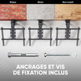 Support plafond motorisé pour TV 50"–75", max. 40 kg, noir N3LE-B