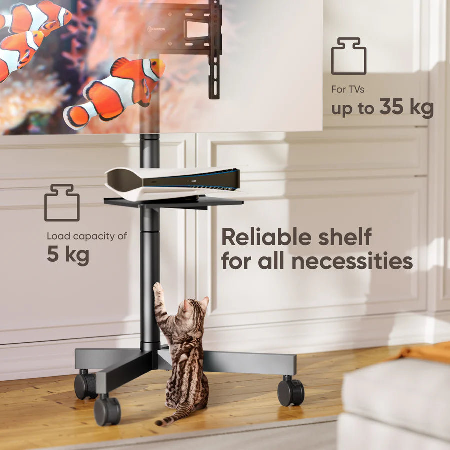 Support TV mobile 26"-55", max. 40 kg, inclinable, noir TS1131