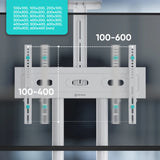TS1552 WHT Support TV sur pied à roulettes pour des téléviseurs de 40 à 70 pouces Blanc