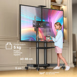 Support TV mobile ONKRON pour 32"-75", max 50 kg, noir TS1571