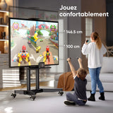 Support TV mobile ONKRON pour 32"-75", max 50 kg, noir TS1571