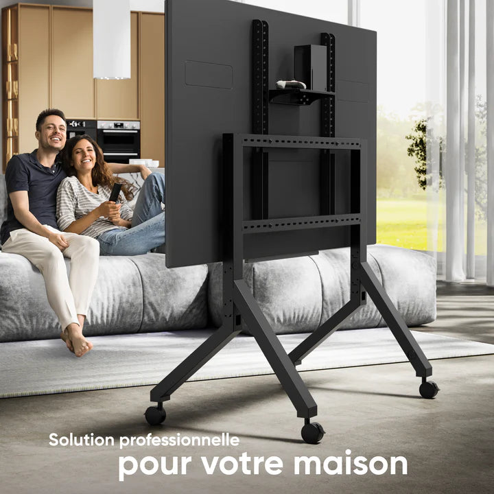 TS2081 Support Mobile pour Télévision 70"-110", max 125 kg, Noir
