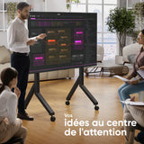 TS2081 Support Mobile pour Télévision 70"-110", max 125 kg, Noir