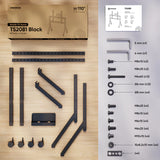TS2081 Support Mobile pour Télévision 70"-110", max 125 kg, Noir