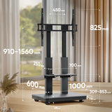 Support mobile motorisé pour TV ou panneaux interactifs 50"–120", max. 125 kg, noir TS2811E
