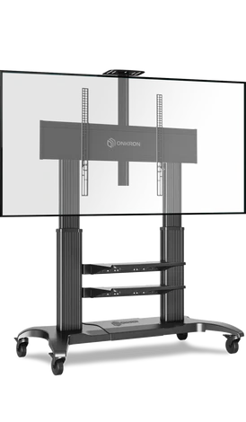 TS2811P Support TV sur pied à roulettes pour des téléviseurs de 60 à 100 pouces Noir