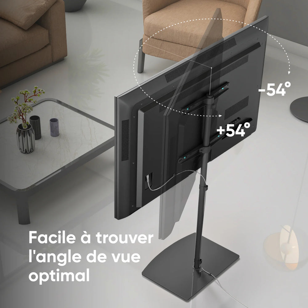 TS5065 Noir, Support universel pour écran TV de 30" à 60", 41 kg max
