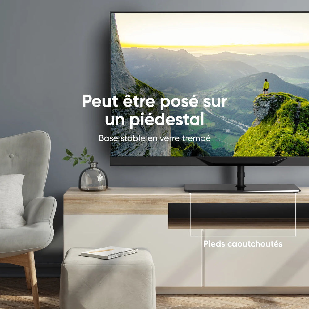 TS5065 Noir, Support universel pour écran TV de 30" à 60", 41 kg max