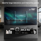 Support inclinable pour téléviseur ou tableaux interactifs 60"-110" max. 265 lb, noir UT12