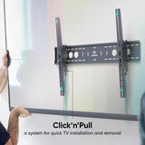 Support inclinable pour téléviseur ou tableaux interactifs 60"-110" max. 265 lb, noir UT12